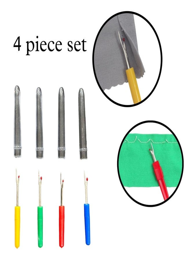 Zenith 4 Pieces Seam Rippers Sewing Craft Tool Thread Cutter Stitch Unpicker DIY Craft Tool Stainless Steel Stitch Plastic Thread Cutter Seam Ripper Stitch Opener - Image 5